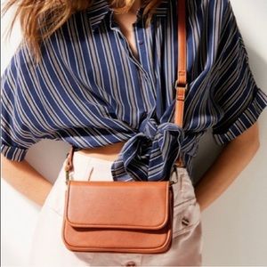 Brown belt bag/ crossbody bag